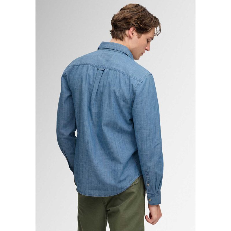 Superdry Essentials Chambray Long Sleeve Shirt image number 1